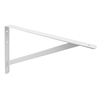 Prime-Line Shelf Bracket, 3/16in. x 16in. x 10in., Steel, White Enamel Finish Single Pack MP11294